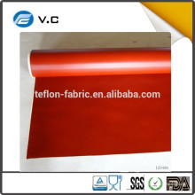 Facile à nettoyer Résistant à la chaleur 0.30 mm taille personnalisée rouge noir blanc gris argent tissu en tissu en silicone